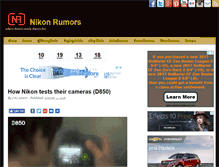 Tablet Screenshot of nikonrumors.com